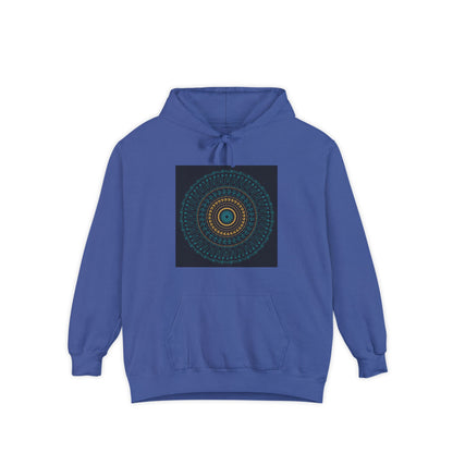 Cosy Unisex Garment-Dyed Hoodie with Unique Red Design | Ideal for Casual Wear, Gift Ideas, Men & Women, Cozy Layering, Fall Fashion