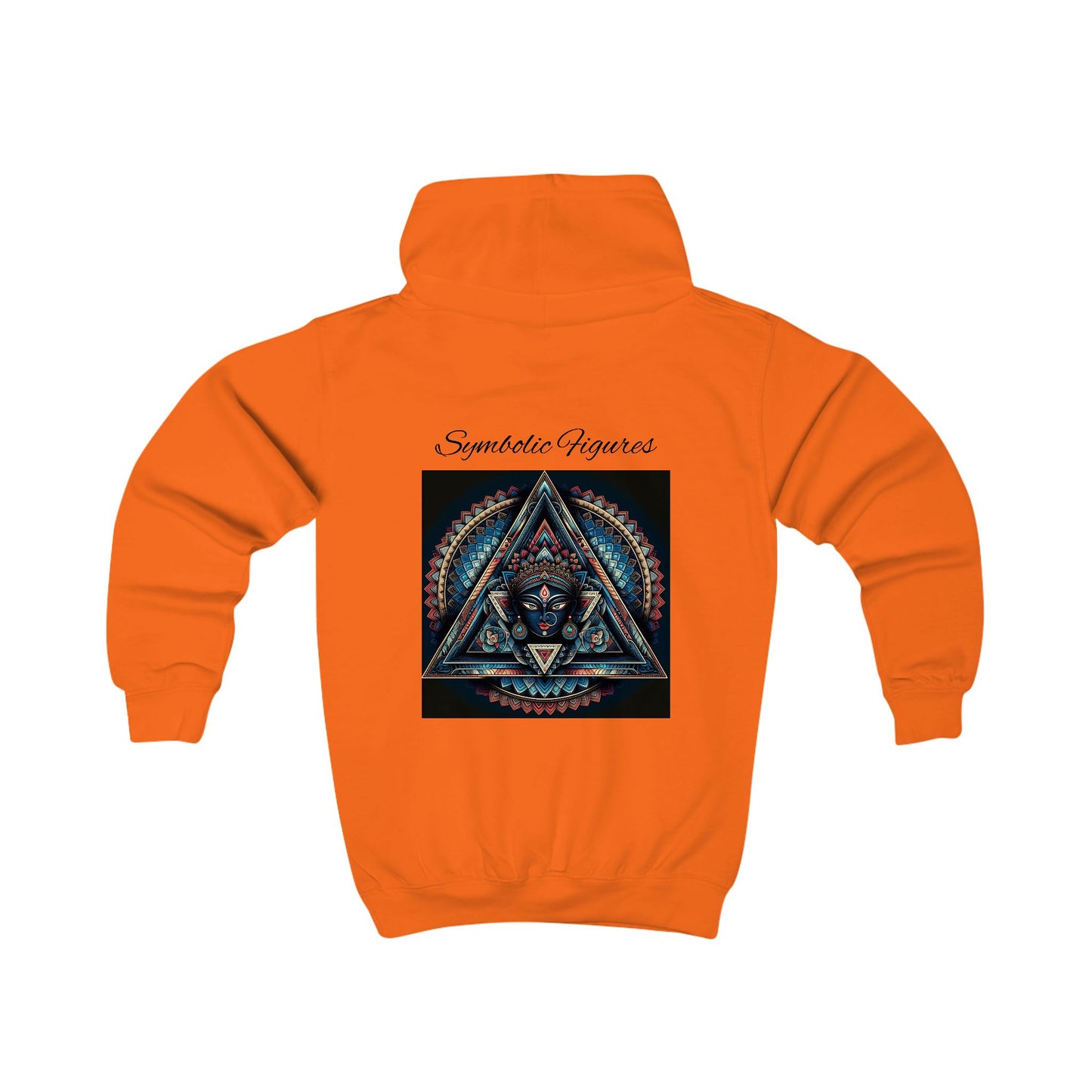 Kids Hoodie with Colorful Symbolic Design, Cozy Pullover for Boys & Girls, Perfect Birthday Gift, Everyday Wear, Unique Artwork
