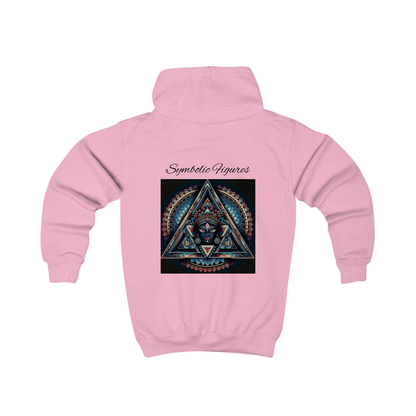 Kids Hoodie with Colorful Symbolic Design, Cozy Pullover for Boys & Girls, Perfect Birthday Gift, Everyday Wear, Unique Artwork