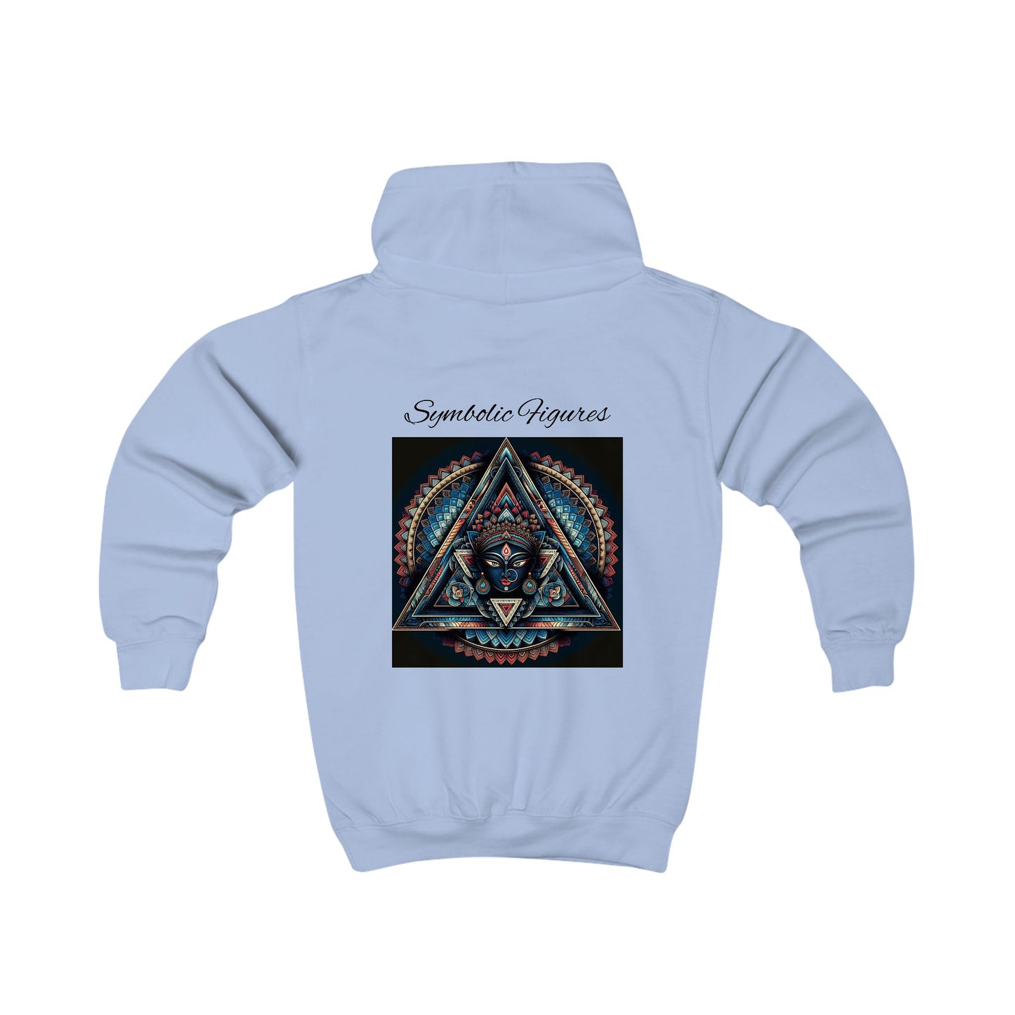 Kids Hoodie with Colorful Symbolic Design, Cozy Pullover for Boys & Girls, Perfect Birthday Gift, Everyday Wear, Unique Artwork
