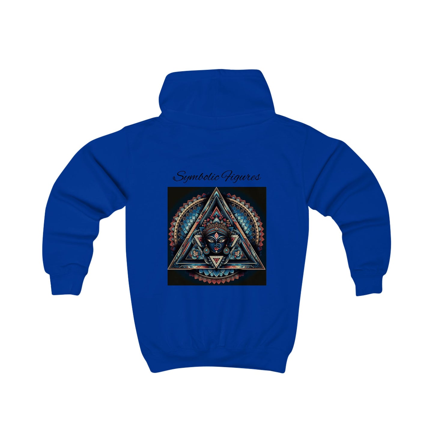 Kids Hoodie with Colorful Symbolic Design, Cozy Pullover for Boys & Girls, Perfect Birthday Gift, Everyday Wear, Unique Artwork