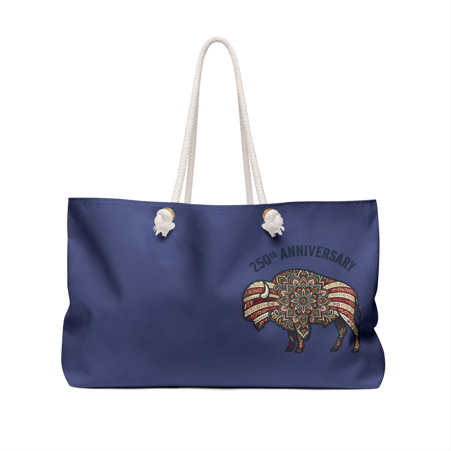 Patriotic Buffalo Weekender Bag — 250th Anniversary Travel Tote