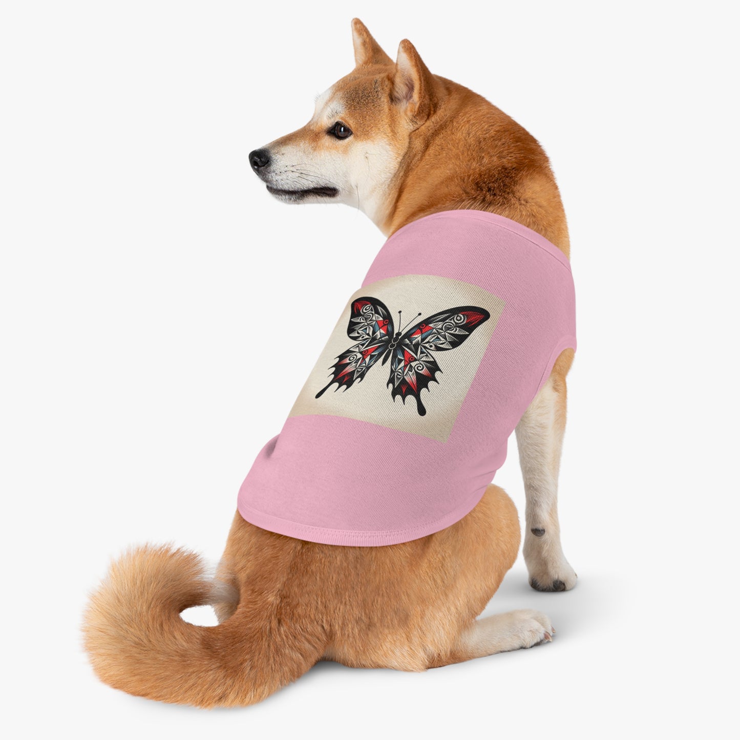 Butterfly Pet Tank Top, Summer Pet Apparel, Cute Dog Shirt, Stylish Cat Tank, Pet Gift for Warm Days, Pet Fashion
