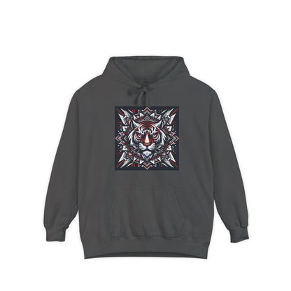 Fearless Tiger Design Hoodie, Cozy Unisex Hoodie, Gift for Him/Her, Stylish Casual Wear, Cool Streetwear