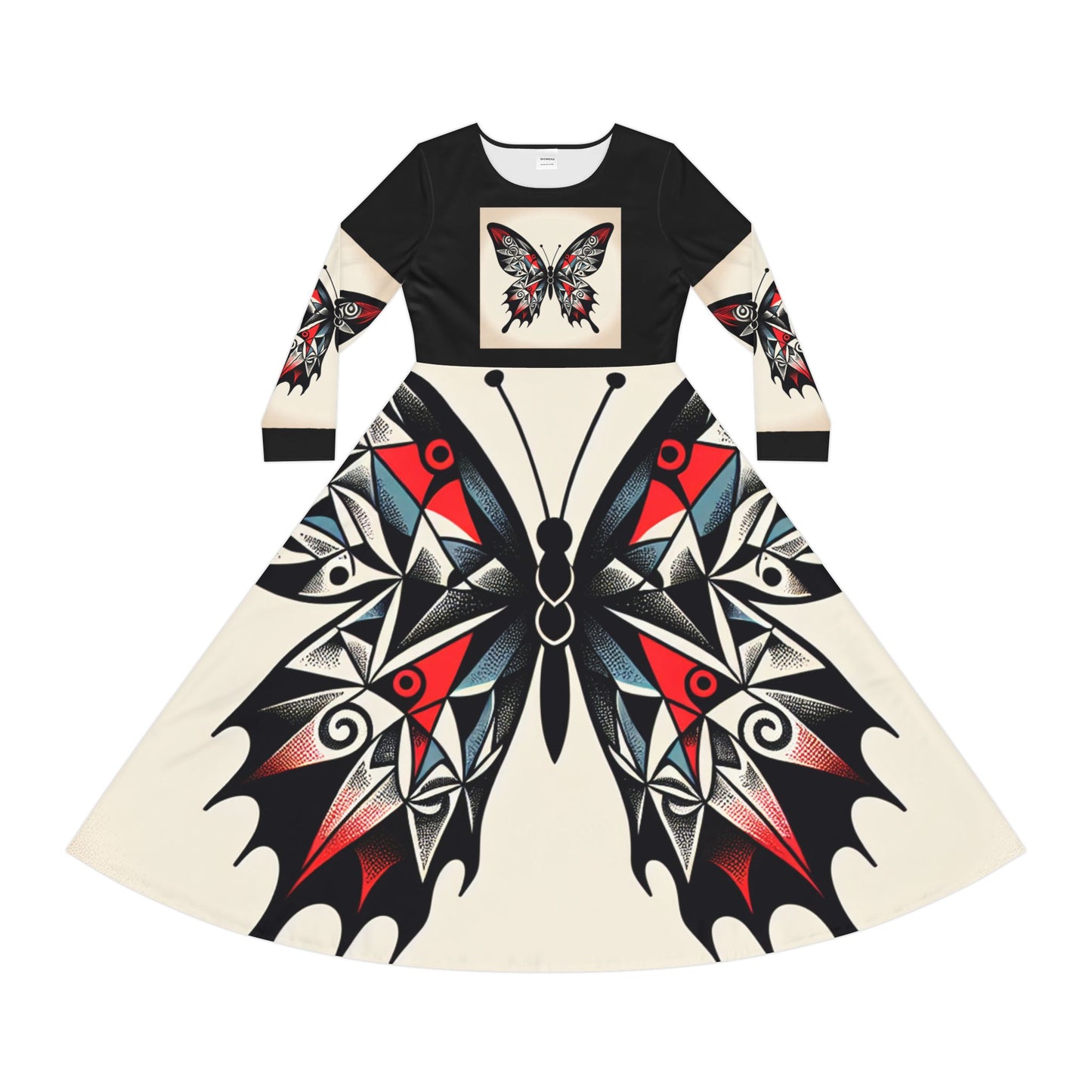 Women's Long Sleeve Dance Dress with Eye-Catching Butterfly Design - Ideal for Recitals, Spring Festivities, or Casual Wear, Dance [...]