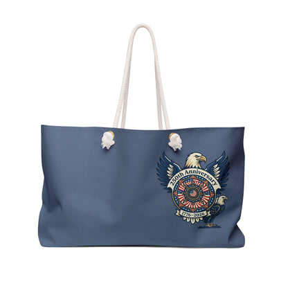 Patriotic 250th Anniversary Weekender Bag — Eagle & Liberty Seal Travel Tote