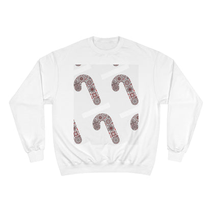 Candy Cane Champion Sweatshirt | Cozy Holiday Apparel, Christmas Sweater, Gift for Her, Winter Fashion, Festive Outfit