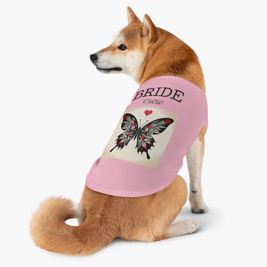 Butterfly Pet Tank Top, Summer Pet Apparel, Cute Dog Shirt, Stylish Cat Tank, Pet Gift for Warm Days, Pet Fashion
