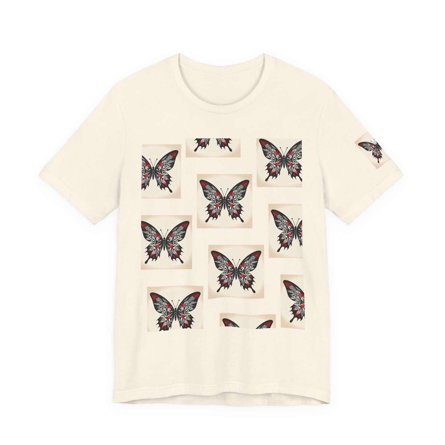 Butterfly Graphic Tee | Unisex Short Sleeve Shirt, Casual Wear, Nature Lover Gift, Boho Style, Summer Fashion