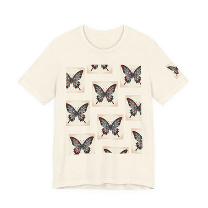 Butterfly Graphic Tee | Unisex Short Sleeve Shirt, Casual Wear, Nature Lover Gift, Boho Style, Summer Fashion