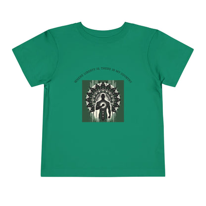Patriotic Toddler Tee, Cute Kids Patriotic Shirt, Fun 4th of July Gift, Toddler Independence Day Shirt, Citizenship Tee