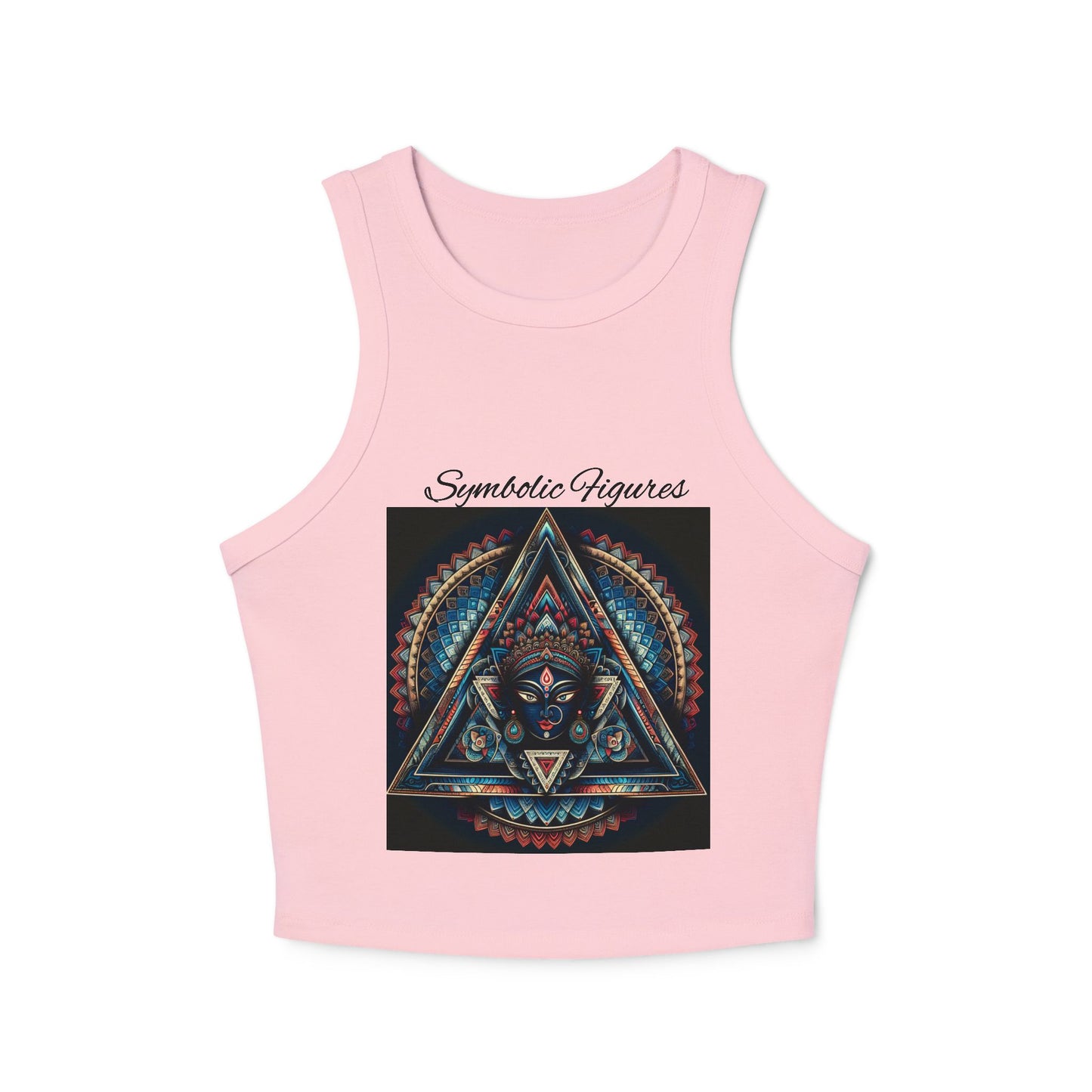 Bohemian Spirit Racer Tank Top | Yoga, Festival Wear, Summer Vibes, Comfortable Top, Graphic Tee