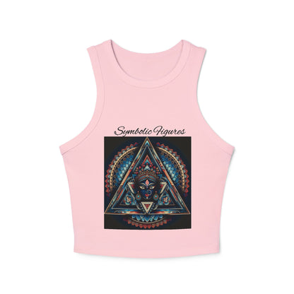 Bohemian Spirit Racer Tank Top | Yoga, Festival Wear, Summer Vibes, Comfortable Top, Graphic Tee
