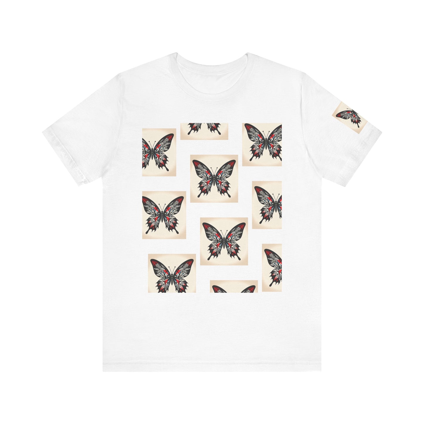 Butterfly Graphic Tee | Unisex Short Sleeve Shirt, Casual Wear, Nature Lover Gift, Boho Style, Summer Fashion