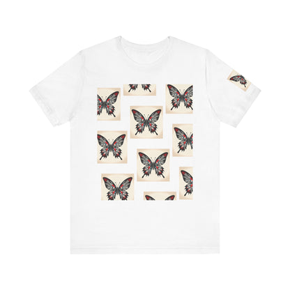 Butterfly Graphic Tee | Unisex Short Sleeve Shirt, Casual Wear, Nature Lover Gift, Boho Style, Summer Fashion