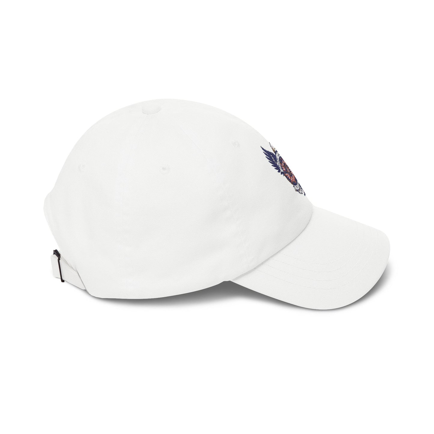 Dad Cap with Retro Eagle Crest Embroidered Patch