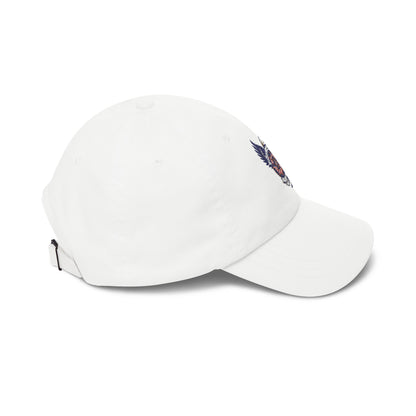 Dad Cap with Retro Eagle Crest Embroidered Patch