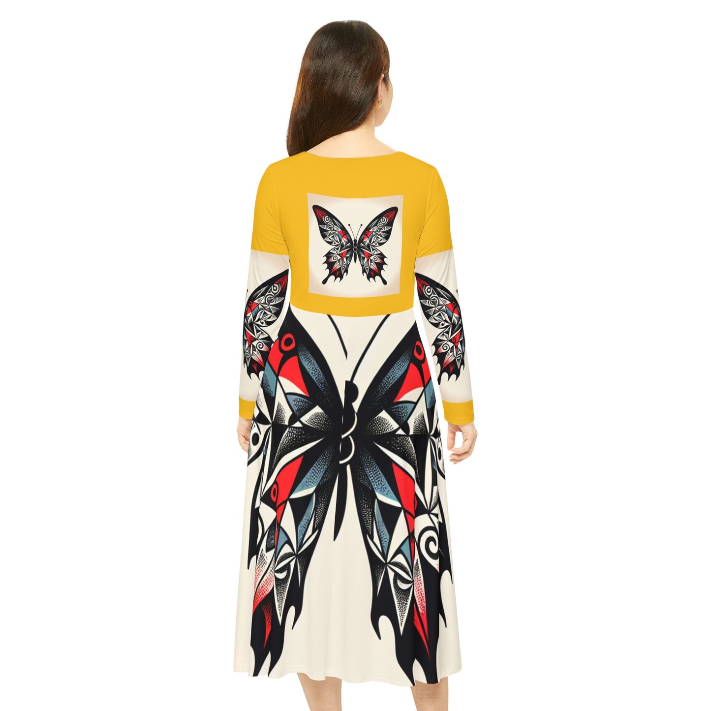 Women's Long Sleeve Dance Dress with Eye-Catching Butterfly Design - Ideal for Recitals, Spring Festivities, or Casual Wear, Dance [...]