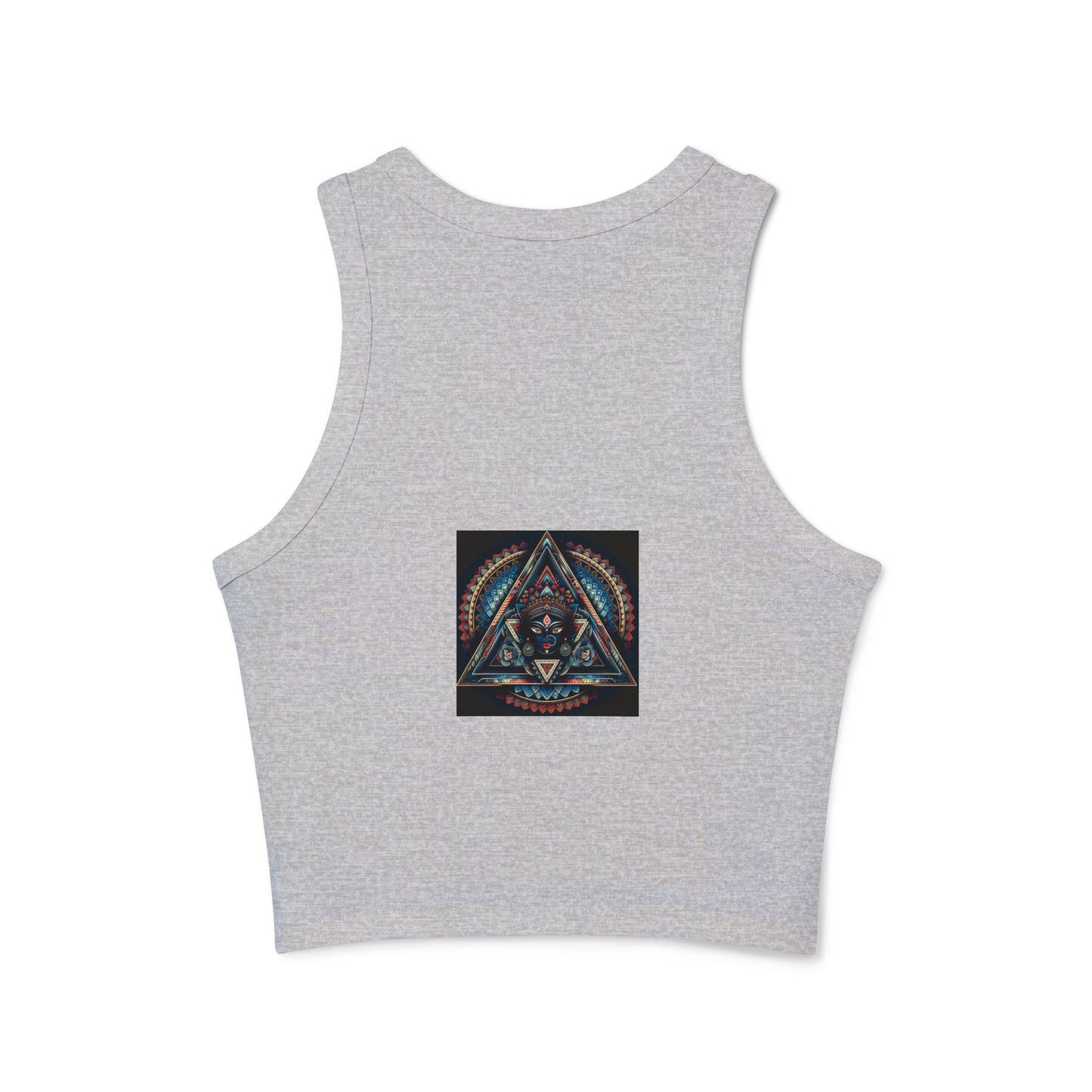 Bohemian Spirit Racer Tank Top | Yoga, Festival Wear, Summer Vibes, Comfortable Top, Graphic Tee