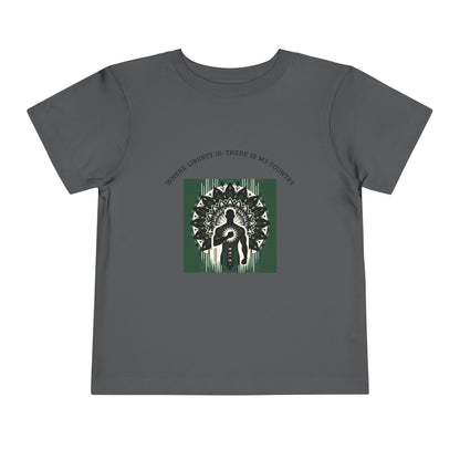 Patriotic Toddler Tee, Cute Kids Patriotic Shirt, Fun 4th of July Gift, Toddler Independence Day Shirt, Citizenship Tee