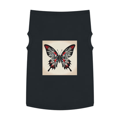 Butterfly Pet Tank Top, Summer Pet Apparel, Cute Dog Shirt, Stylish Cat Tank, Pet Gift for Warm Days, Pet Fashion
