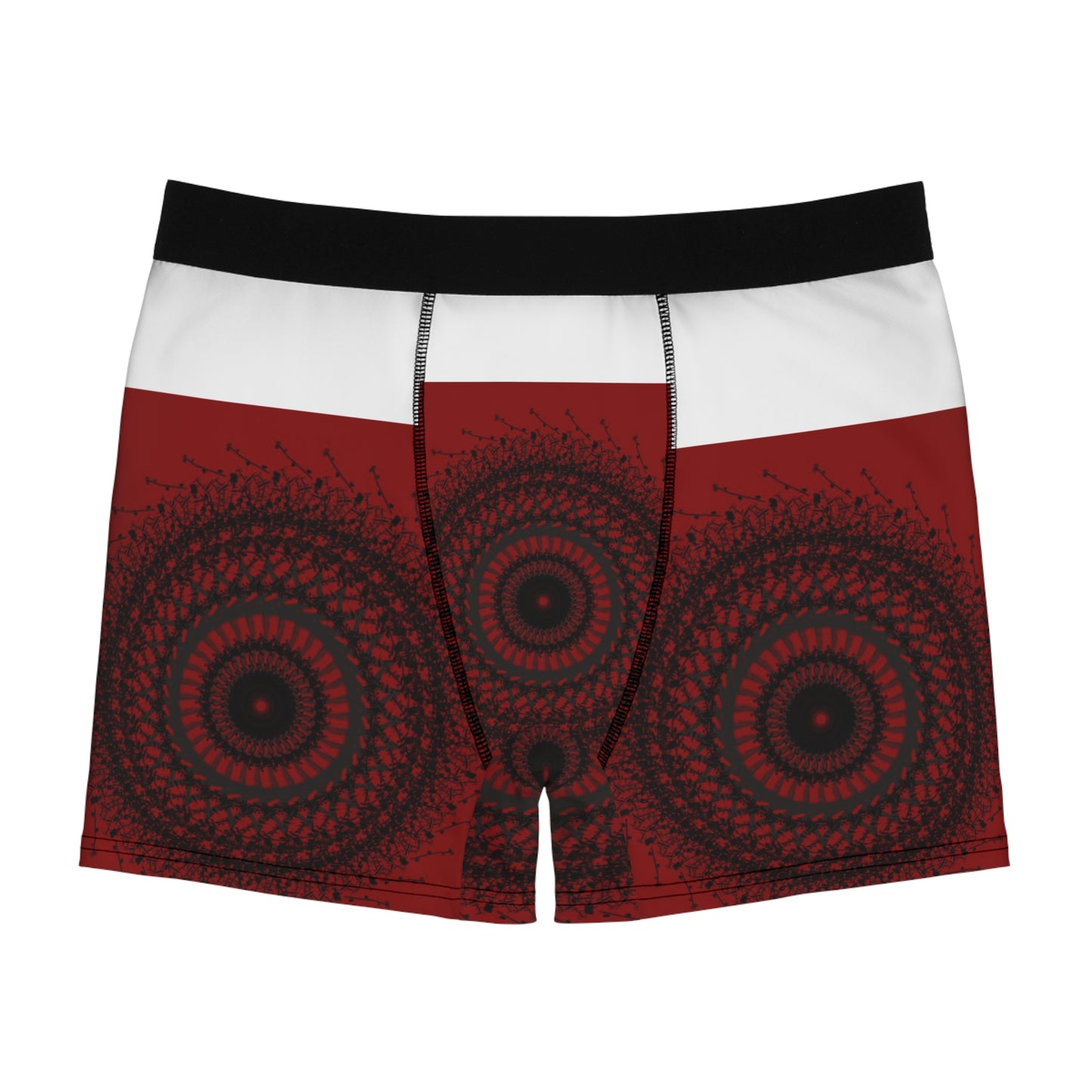 Stylish Men's Boxer Briefs with Intricate Mandala Print, Comfort Fit Underwear, Unique Gift for Him, Activewear Essentials, Everyday Comfort
