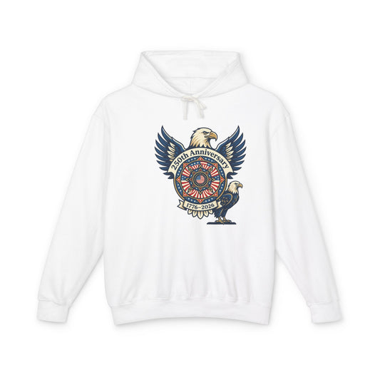 Eagle 250th Anniversary Hoodie — Patriotic American Eagle Sweatshirt (1776–2026)