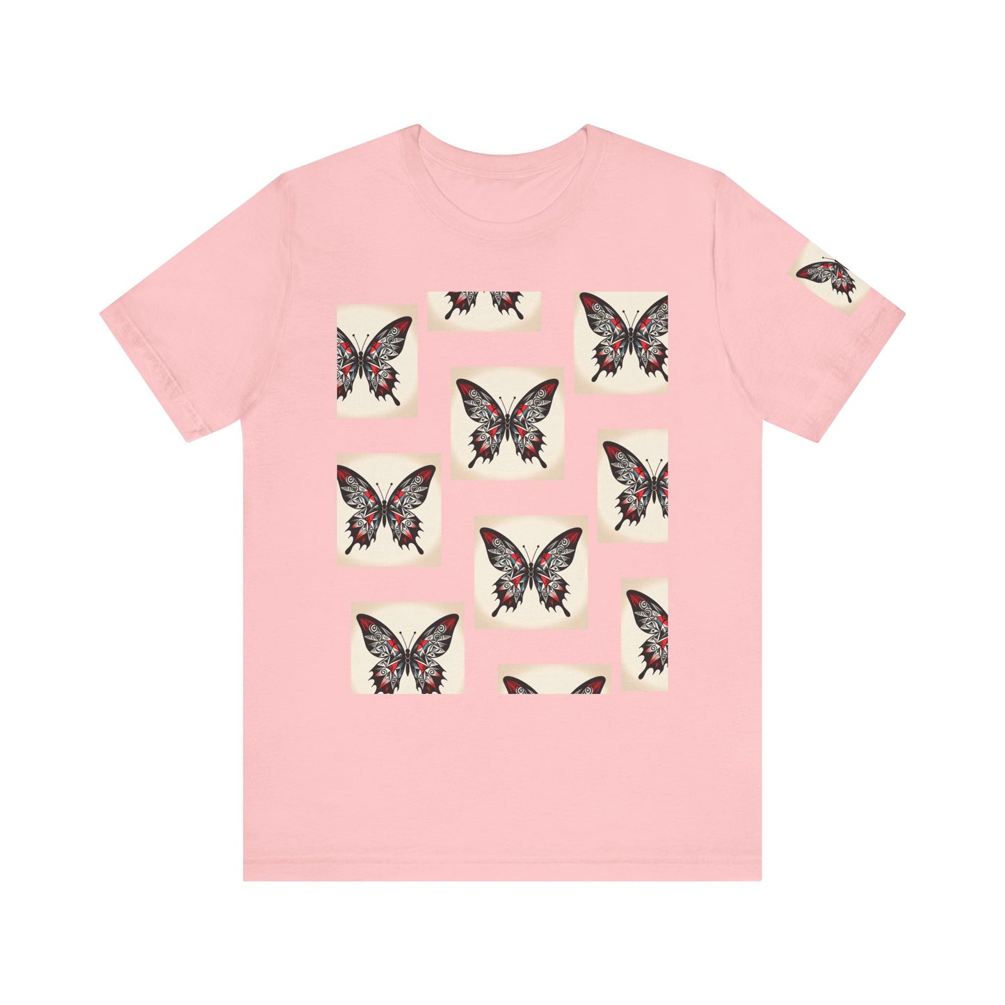 Butterfly Graphic Tee | Unisex Short Sleeve Shirt, Casual Wear, Nature Lover Gift, Boho Style, Summer Fashion