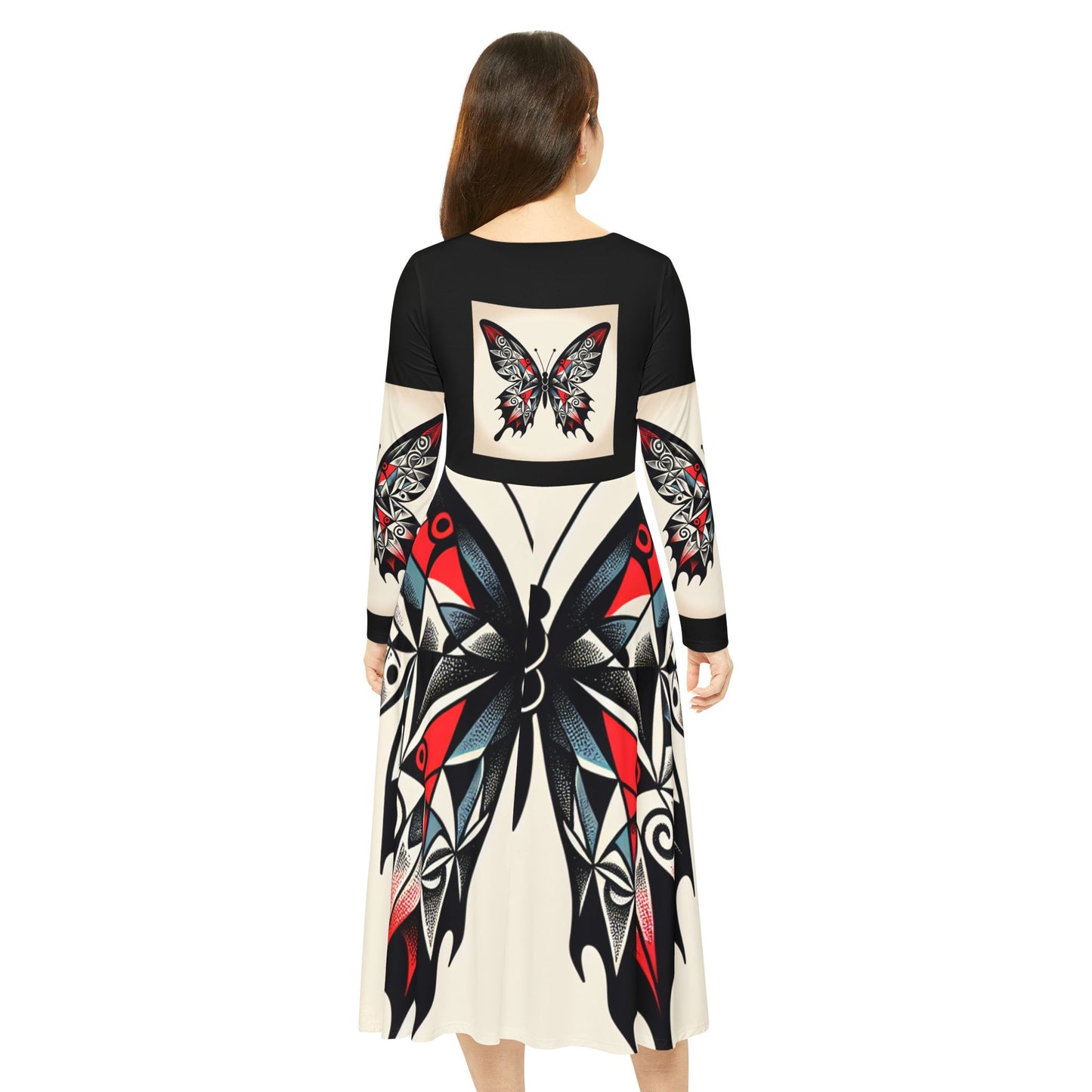 Women's Long Sleeve Dance Dress with Eye-Catching Butterfly Design - Ideal for Recitals, Spring Festivities, or Casual Wear, Dance [...]