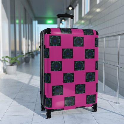 Vibrant Travel Suitcase, Unique Pattern Carry-On, Stylish Luggage for Travelers, Travel Accessories, Gift for Adventurers