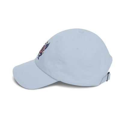 Dad Cap with Retro Eagle Crest Embroidered Patch