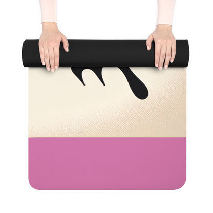 Vibrant Rubber Yoga Mat with Mandala Design, Perfect for Home Workouts, Fitness Gifts, Mindfulness, Yoga Studios, Meditation