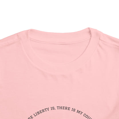 Patriotic Toddler Tee, Cute Kids Patriotic Shirt, Fun 4th of July Gift, Toddler Independence Day Shirt, Citizenship Tee