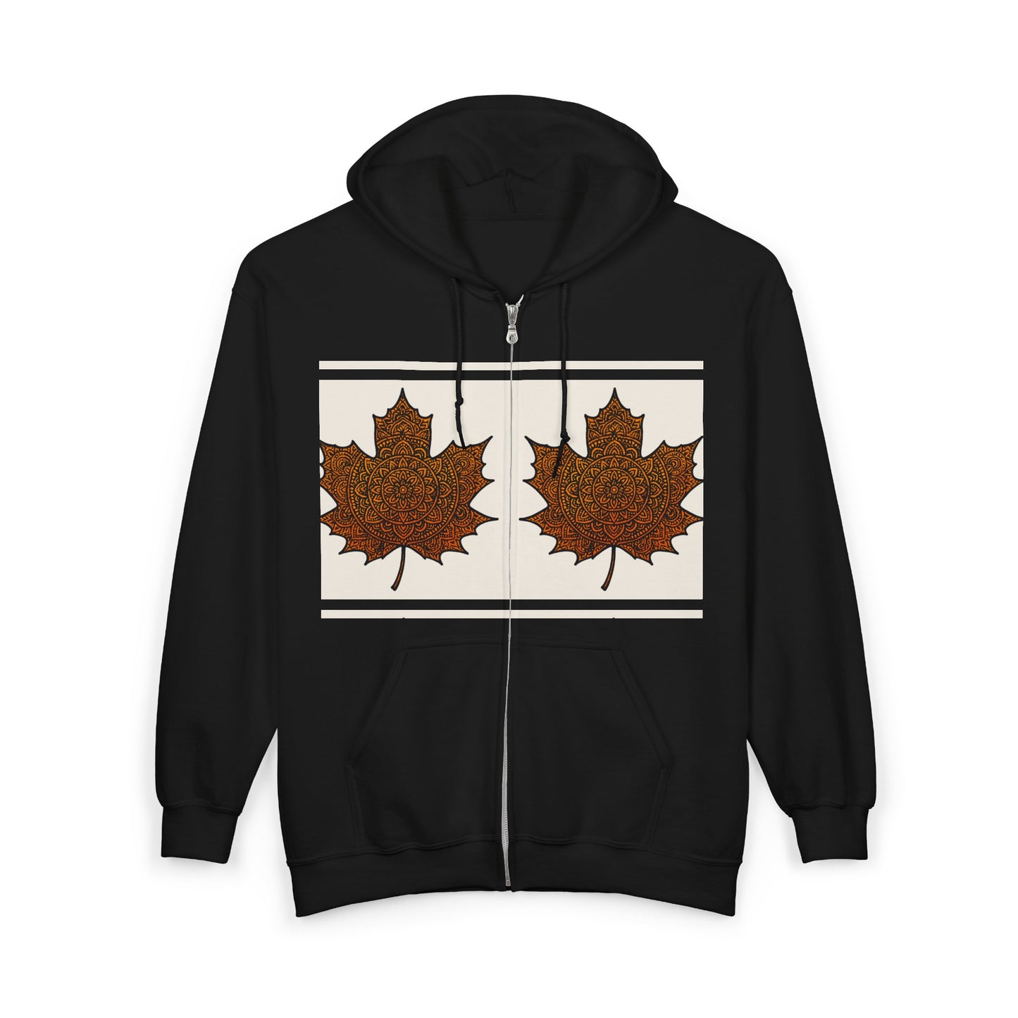 Autumn Leaf Zip Hoodie, Cozy Fall Sweatshirt, Unisex Fall Fashion, Halloween Outfit, Thanksgiving Gift