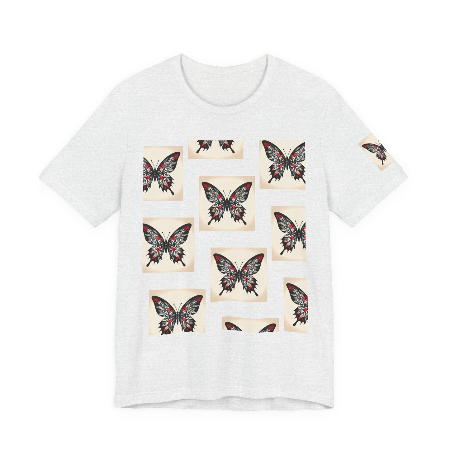 Butterfly Graphic Tee | Unisex Short Sleeve Shirt, Casual Wear, Nature Lover Gift, Boho Style, Summer Fashion