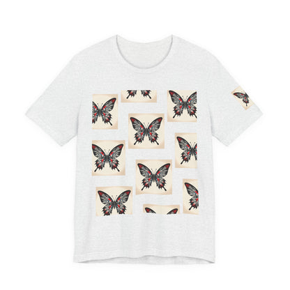 Butterfly Graphic Tee | Unisex Short Sleeve Shirt, Casual Wear, Nature Lover Gift, Boho Style, Summer Fashion