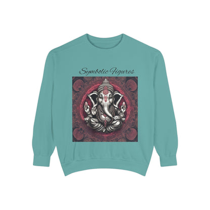 Bohemian-Inspired Unisex Sweatshirt, Trendy Casual Wear, Comfortable Gift, Fashion Layering Piece, Art-Inspired Clothing