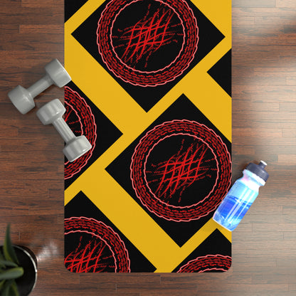 Mandala Pattern Rubber Yoga Mat | Non-Slip Exercise Mat for Yoga and Fitness