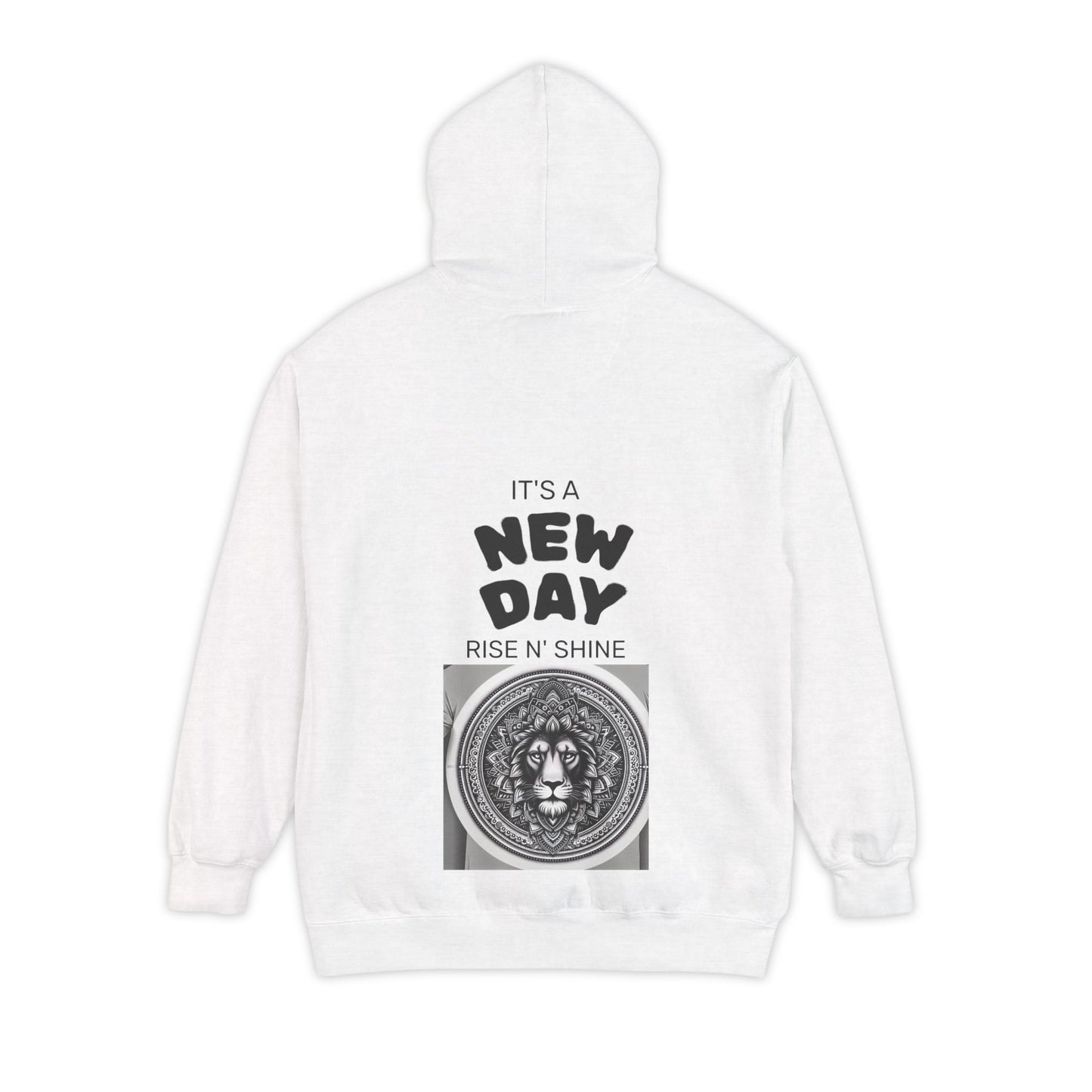 Monochrome Lion Design Hoodie, Cozy Unisex Hoodie, Gift for Him/Her, Stylish Casual Wear, Cool Streetwear