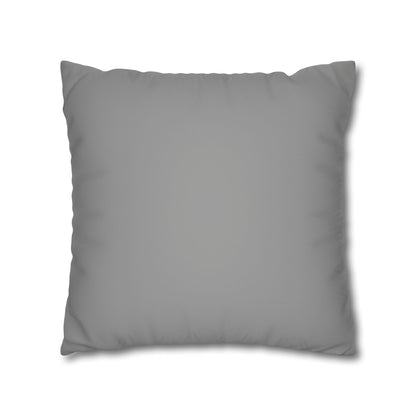 Romantic Faux Suede Square Pillowcase - Heart Design for Cozy Decor