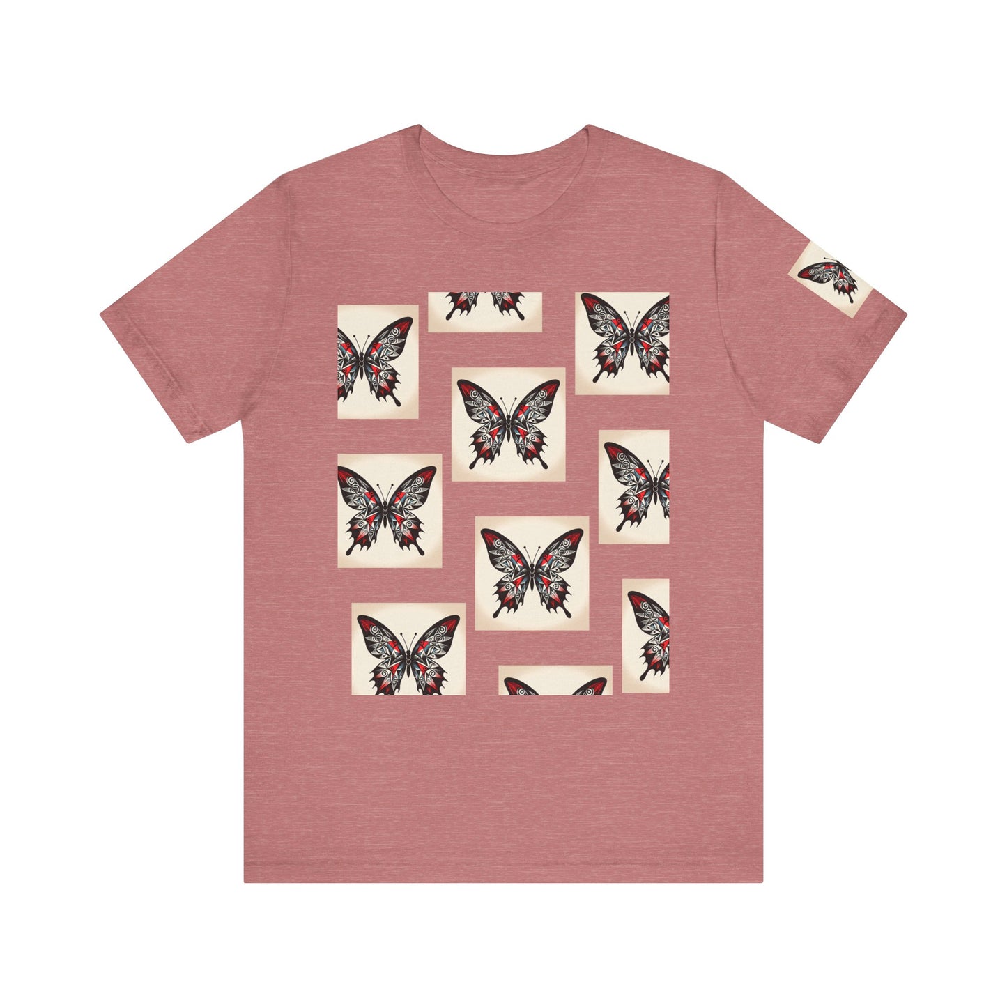 Butterfly Graphic Tee | Unisex Short Sleeve Shirt, Casual Wear, Nature Lover Gift, Boho Style, Summer Fashion