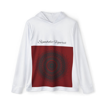 Men's Sports Warmup Hoodie – Symbolic Figures Design for Active Lifestyle