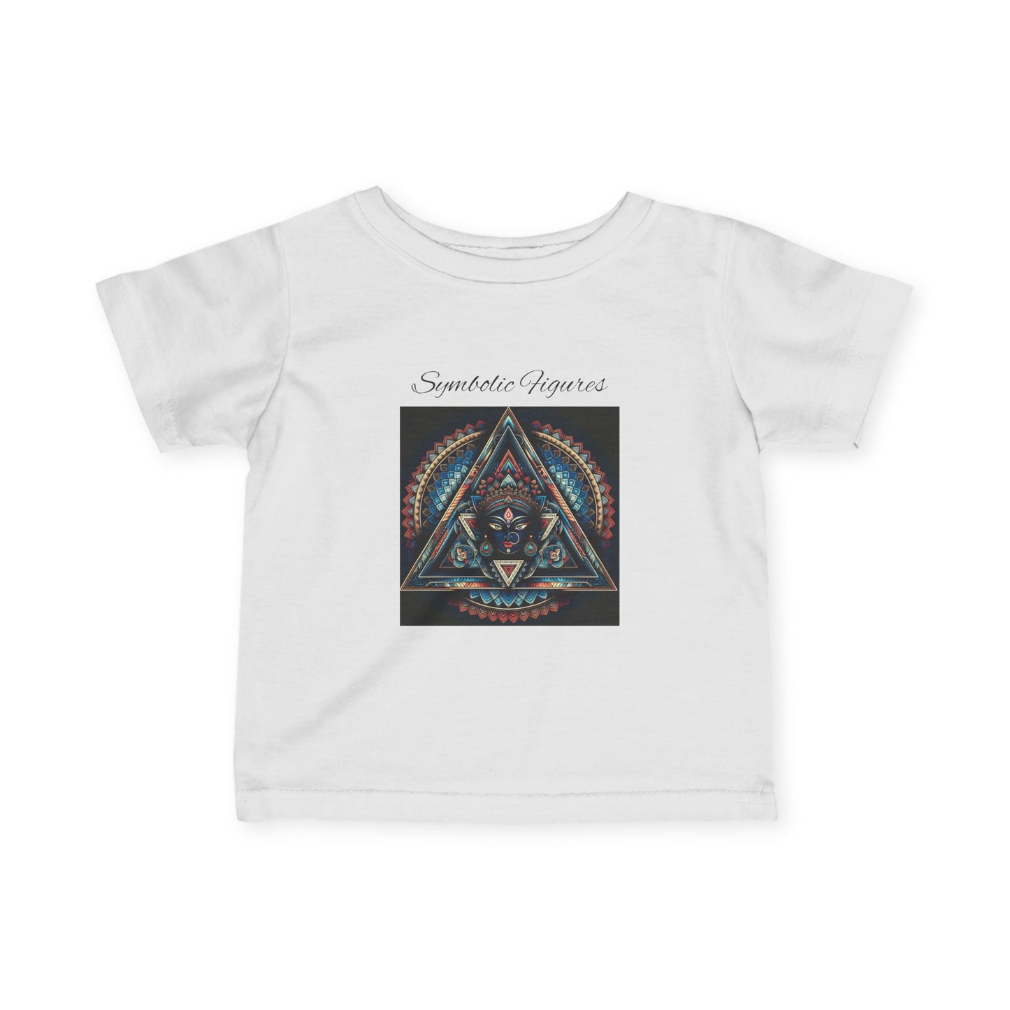 Infant Fine Jersey Tee with Geometric Design, Cute Baby T-Shirt, Unique Baby Gift, Toddler Fashion, Kids' Graphic Tee, Stylish Infant Wear