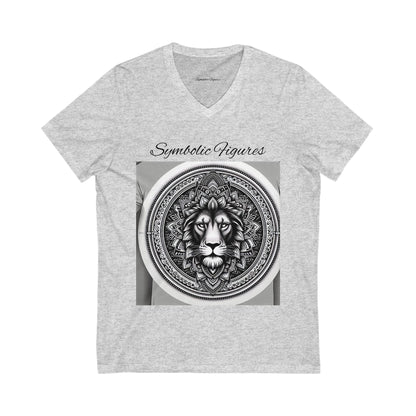 V-Neck Tee | Artistic T-Shirt, Unique Graphic Top, Casual Wear, Gift for Art Lovers, Summer Fashion