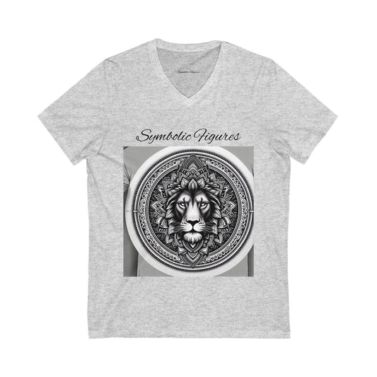 V-Neck Tee | Artistic T-Shirt, Unique Graphic Top, Casual Wear, Gift for Art Lovers, Summer Fashion