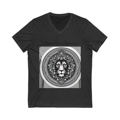 V-Neck Tee | Artistic T-Shirt, Unique Graphic Top, Casual Wear, Gift for Art Lovers, Summer Fashion