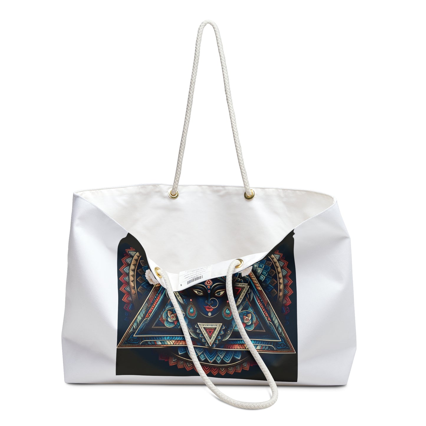 Spiritual Geometric Weekender Bag, Yoga Bag, Travel Tote, Boho Bag, Weekend Getaway Essential, Festival Accessory, Mindfulness Gift