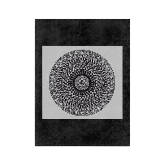 Cozy Mandala Velveteen Microfiber Blanket - Perfect for Home Decor & Gifting