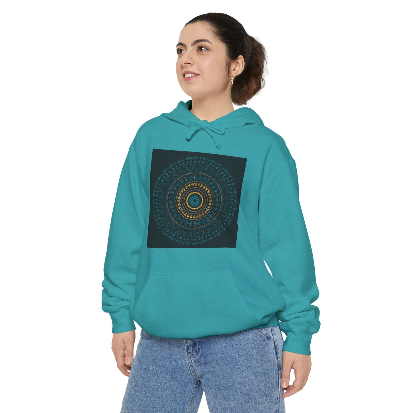 Cosy Unisex Garment-Dyed Hoodie with Unique Red Design | Ideal for Casual Wear, Gift Ideas, Men & Women, Cozy Layering, Fall Fashion