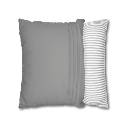 Romantic Faux Suede Square Pillowcase - Heart Design for Cozy Decor